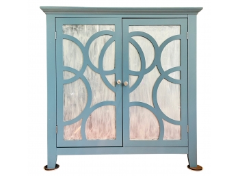 Light Blue Buffett Sideboard Storage Cabinet