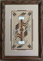 Authentic Navajo Sand Painting - Includes Certificate Of Authenticity