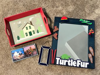 Home Decor - Turtle Mirror, Winter Time Tray, And MORE