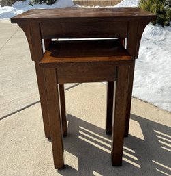 Pair Of Mission Style Side Tables