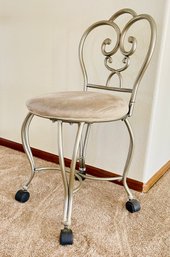 Modern Lecia Vanity Chair On Wheels