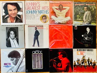 Lot Of LP'S Vinyl Records Including Odetta, Johnny Mathis, Jim & Ingrid & More