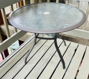 Glass Top Patio Table