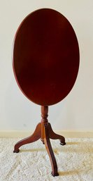 Vintage Foldable Small Oval Table