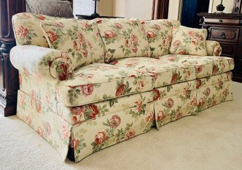 Ethan Allen Rose Print Couch