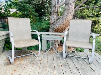 Patio Chairs With Side Table