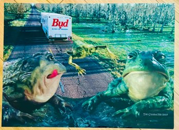 Anheuser Busch ' Bud Frogs II ' Art Print Unframed 1812/2000 With COA