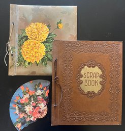 Vintage Scrap Books - One Partially Filled And One Blank