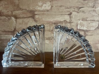 Radiant Lead Crystal Bookends