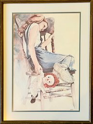 Signed By Artist Raggedy Ann Print Numbered 93 Of 950