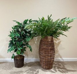 Pair Of Faux Plants