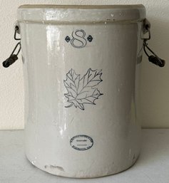 Vintage Western Stoneware Crock Pot W/ Handles