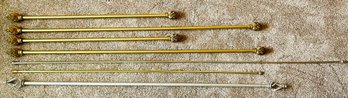 7 Various Sized Curtain Rods