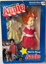 Vintage Annie Doll W/ Party Dress & Shoes