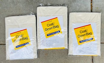 3 New In Package Coat/Gown Bags From The Container Store