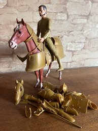 Louis Marx - Sir Gordon The Gold Knight With Valor The Horse And Armor
