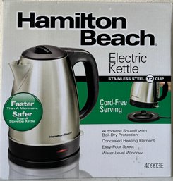 New In Box Hamilton Beach Electric Kettle