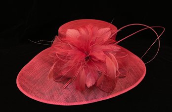 Nordstrom Rose Springtime Straw Hat With Feathers