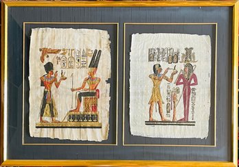 Signed By Artist Hand Painted Egyptian Papyrus Art Made In Egypt