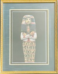 Egyptian Sarcophagus Art Print In Frame