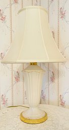 Vintage Lenox Cream And Gold Table Lamp