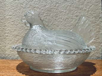 Indiana Glass Hen On Nest