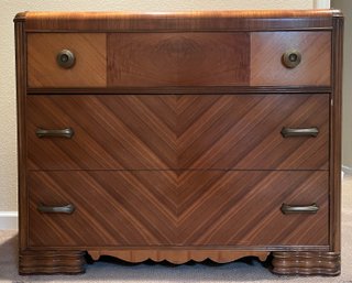 Wooden Waterfall Chest Of Drawers