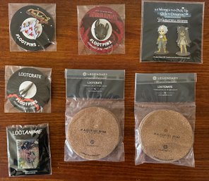 LOOTCRATE Exclusive Pins And Coasters