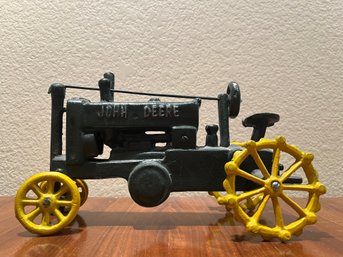 Vintage John Deere Cast Iron Tractor