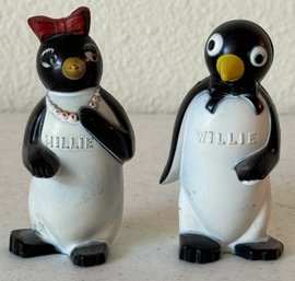 Vintage F&F Millie & Willie Penguin Salt & Pepper Shakers