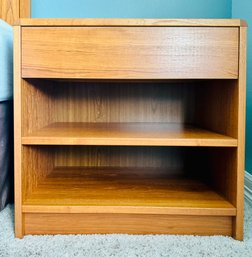 Danish Modern Teak Veneer Side Table