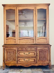 Vintage Glass Display China Cabinet