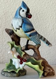 Classic Treasures Blue Jay Porcelain Bird Figurine