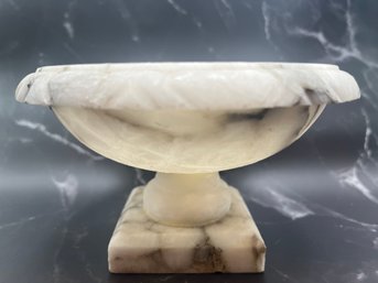 Alabaster Pedestal Bowl