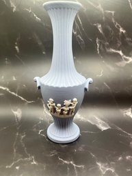 Jasperware Vase With Youthful Motif