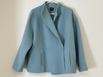 Blue Eileen Fisher Short Coat