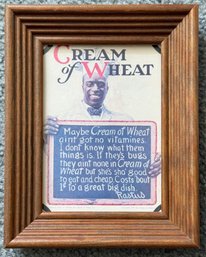 Vintage Framed Cream Of Wheat Print By Edward V. Brewer