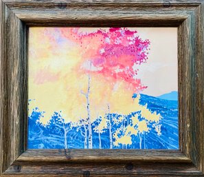 Autumn Trees Print In Frame