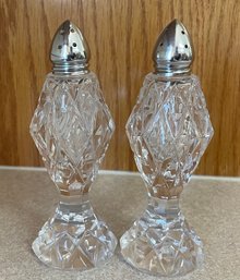 Crystal Cut Salt & Pepper Set