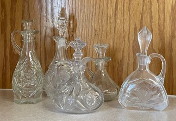 Collection Of Glass & Crystal Decanters