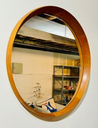 Danish Teak Framed Mirror Designed By TH Pors Of Denmark. Great Original Condition.