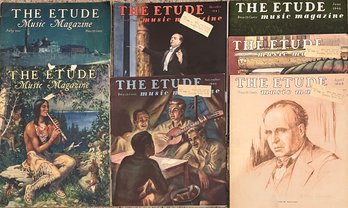 7 Issues Of The Etude Music Magazine 1932, 1945, 1946