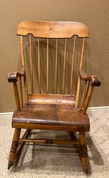 Vintage Windsor Rocking Chair - Possibly Nichols & Stone