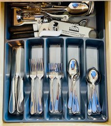 Lot Of Flatware Including Forks, Spoons, Knives & More