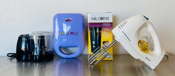 Lot Of Assorted Kitchen Appliances, Including Baby Cakes Mini, Mr. Coffee Grinder, Hamilton Beach Mixer & More