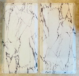Duo Of Marble Pattern Anti Fatigue Rugs