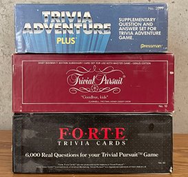 Variety Of Trivia Card Games