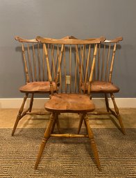 Three Spindle Back Chairs