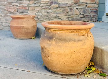 Pair Of Terracota Pots