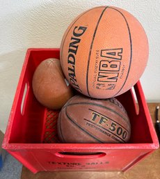 Assortment Of Sports Balls Incl. Ball Pump